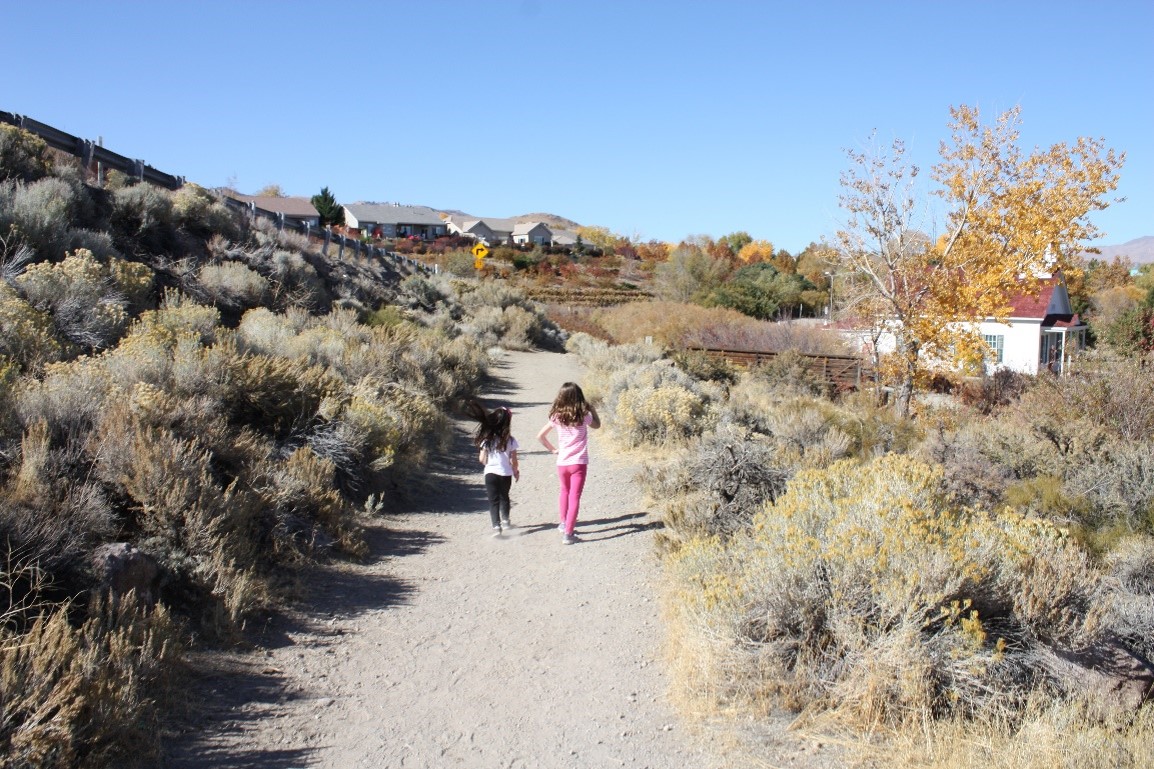 Girls on Bartley trail image